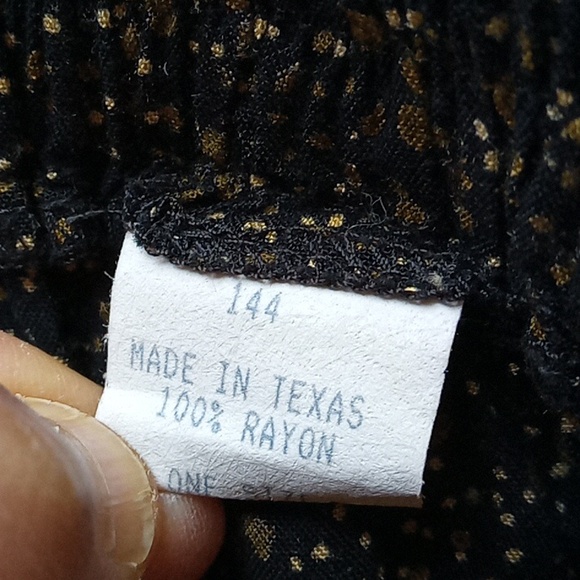 Vintage Boho 2Pc Par Excellence of Houston TX Tiered Maxi Skirt and Top - Picture 7 of 13